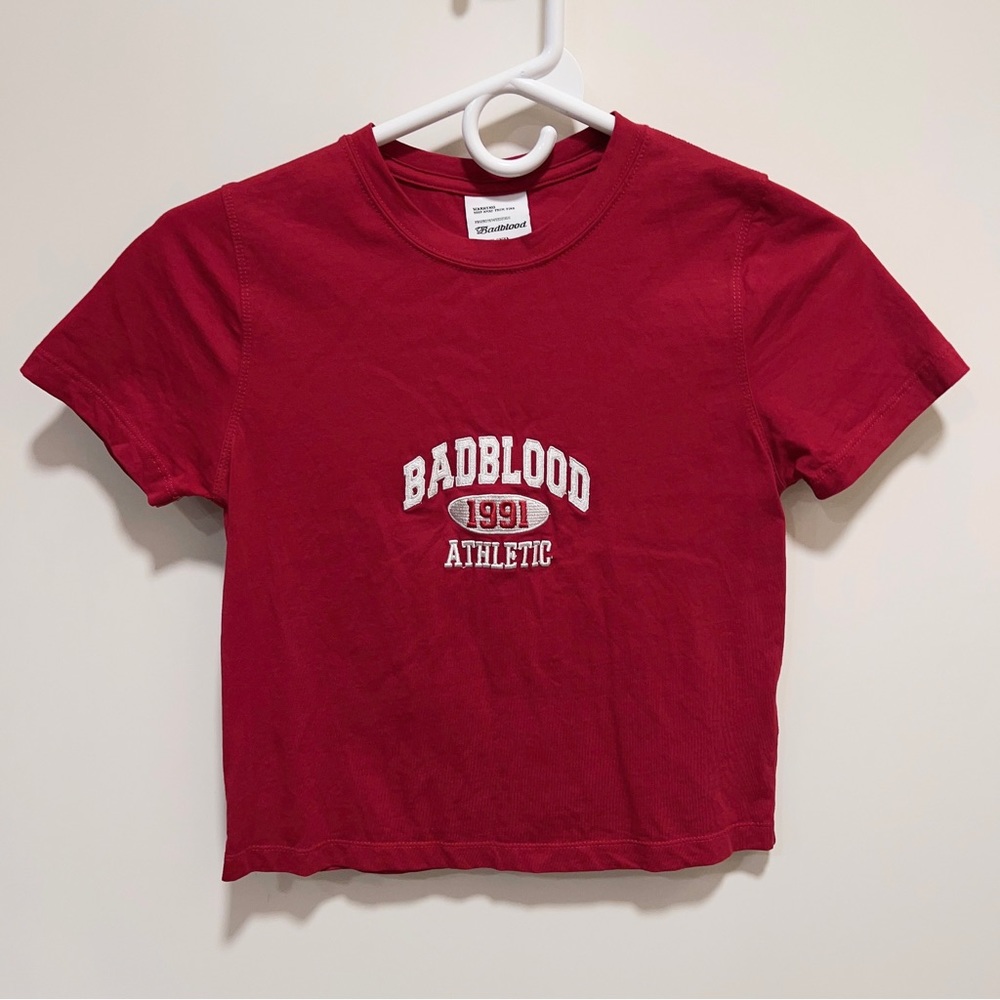 BadBlood logo crop top